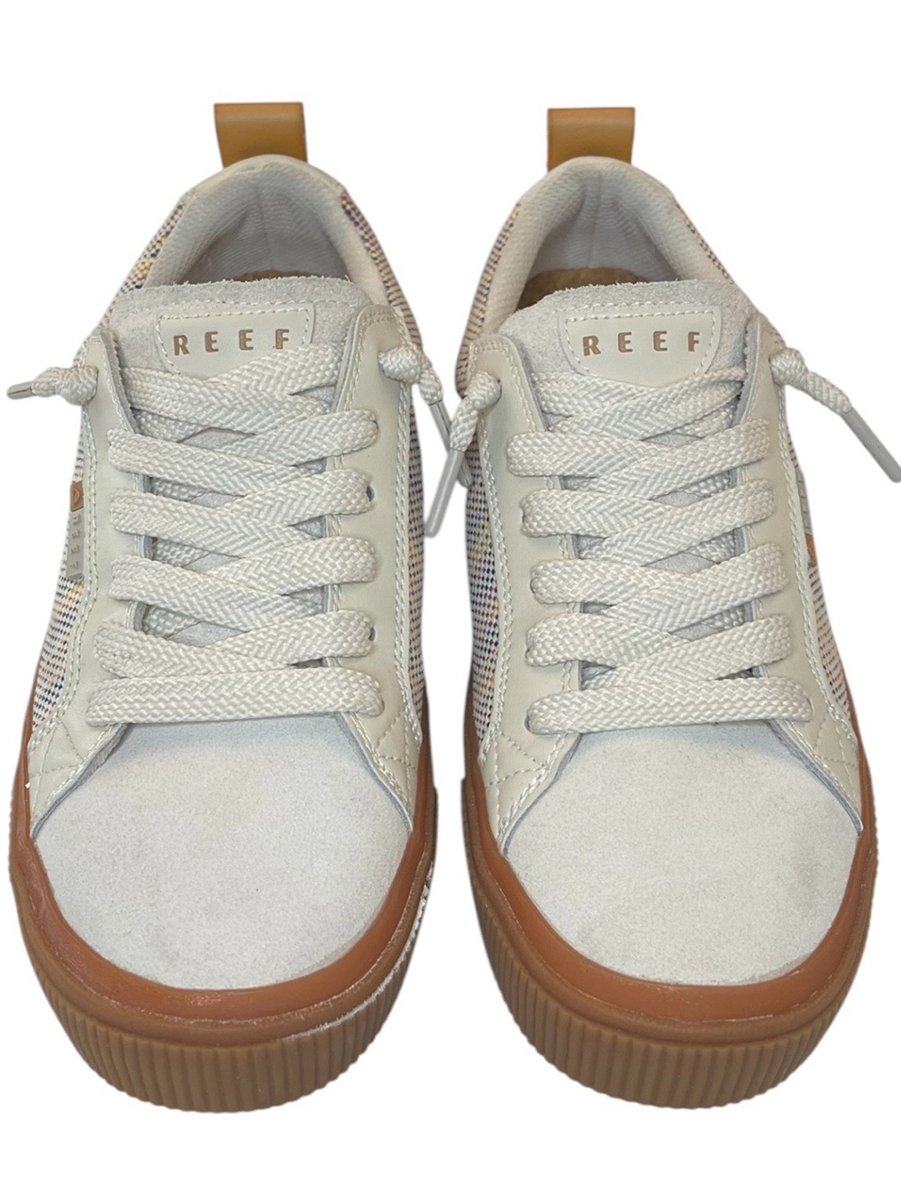 Reef Women’s Lay Day Dawn Cream / Vintage Weave Multi-Color Low-Top Sneakers 9.5